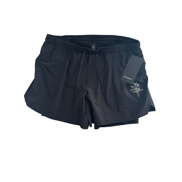 Lululemon Multi-Pocket Trail Run Shorts 6" Men's Size XXL Black‎ NWT - Picture 1 of 5